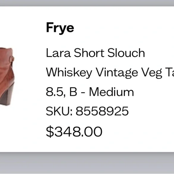 Frye Brown Heeled Boots with Chunky Heel - Picture 5 of 6